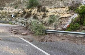 Maltempo Sardegna, primi disagi: frane in Ogliastra, strade allagate nel nuorese