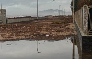 Maltempo a Capoterra, mare in ritirata: ma resta il segno