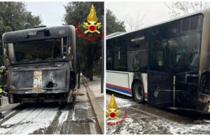 Tragedia sventata a Sassari, si incendia un bus: passeggeri in fuga