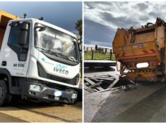 Poetto, passerella cede sotto un mezzo della nettezza urbana