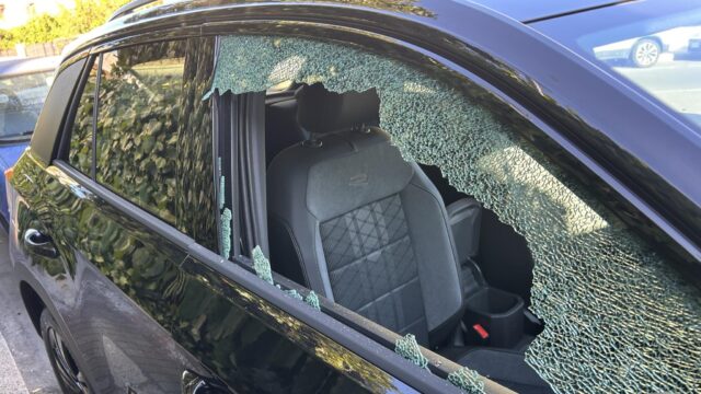 finestrino rotto cagliari