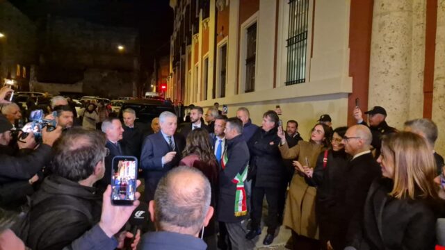 tajani in prefettura cagliari
