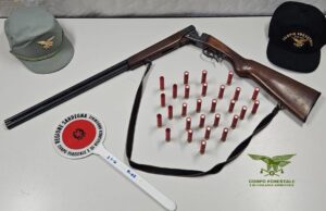 Sinnai, bracconiere colto in flagrante: scatta la denuncia e sequestro del fucile