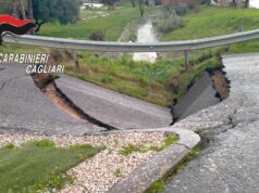 Paura a Gesico, si apre una voragine nell’asfalto a seguito di un cedimento