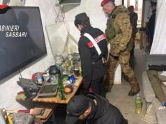 Oschiri, arresto per detenzione di armi da guerra, esplosivi e stupefacenti