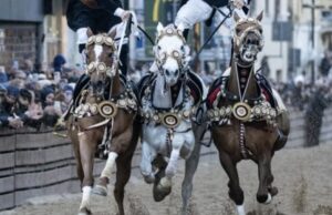 Sartiglia, dramma al corteo dei cavalieri: cavallo muore d’infarto