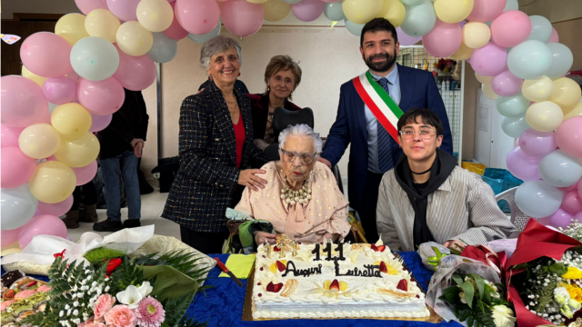 Luisetta Mercalli con il presidente Marco Benucci