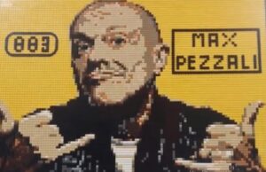 Sanremo 2026, Maurizio Lampis omaggia Max Pezzali con i mattoncini Lego