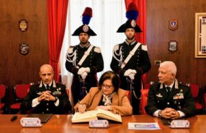 Cagliari, il Prefetto Paola Dessì in visita alla Legione Carabinieri Sardegna