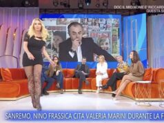 Valeria Marini in lacrime da Caterina Balivo: “Frassica mi ha offesa a Sanremo”