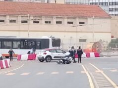 Cagliari, scontro tra automobile e moto della Polizia Locale in viale Bonaria
