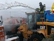 Incendio all’ecocentro di Olbia: danneggiati dei mezzi