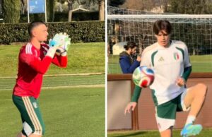 L’Italia lavora a Coverciano: le prime immagini di Caprile e Palestra in azzurro
