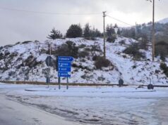 Maltempo Sardegna, la neve torna copiosa: vento fino a 100km/h