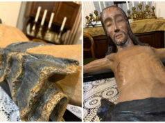 Bosa, restaurato il Crocifisso del XVII secolo di Santa Croce