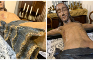 Bosa, restaurato il Crocifisso del XVII secolo di Santa Croce