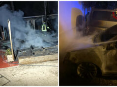 Notte di roghi nel Nuorese, distrutte due auto e un chiosco