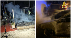 Notte di roghi nel Nuorese, distrutte due auto e un chiosco