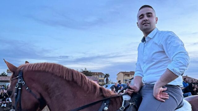 Omar Barranca in sella