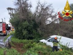 Cuglieri, si ribalta con il furgone sulla 292: conducente in codice rosso