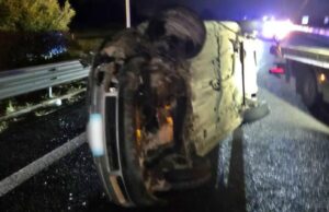 Paura a Uras, perde il controllo dell’auto e si ribalta lungo la Ss 131