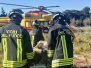 Moto fuori strada a Badesi, centauro in elisoccorso