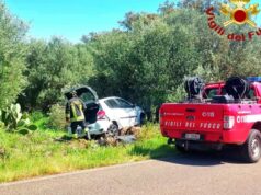 Ghilarza, scontro tra due auto: 5 persone coinvolte
