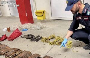 Telti, trovato materiale esplosivo abbandonato: intervento degli artificieri