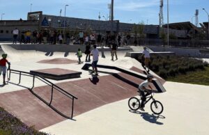 Cagliari, inaugurato il nuovo skatepark nel villaggio sportivo di Monte Mixi