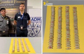 Aeroporto di Cagliari, nello stomaco 116 ovuli di eroina pura: scatta l’arresto