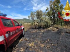 Incendio a La Corte, salvata una casa grazie alla rapidità dei Vigili del fuoco