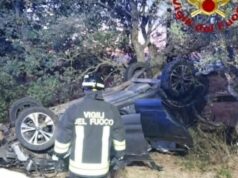Macomer, auto fuori strada nella notte: tre giovani coinvolti, uno grave