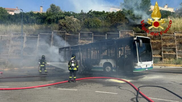 Incendio Bus Nuoro