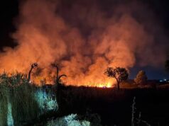 Maracalagonis, vasto incendio minaccia il paese: fiamme vicino alle abitazioni
