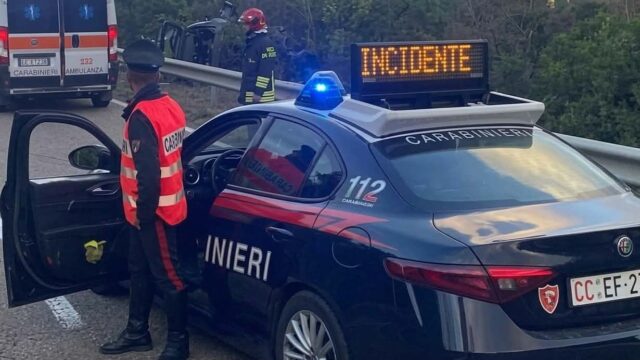 Carabinieri incidente stradale