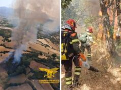 Vasti incendi a Narcao e Bono: tre elicotteri in volo per domare le fiamme