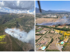 Incendi in Sardegna, paura a Carbonia e Desulo: a Quartu fiamme vicino alle case