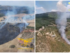 Incendi in Sardegna, roghi ad Arzana e Villaurbana: mobilitati gli elicotteri