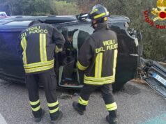 Nuoro, auto si ribalta più volte: paura per tre persone, coinvolto un bambino