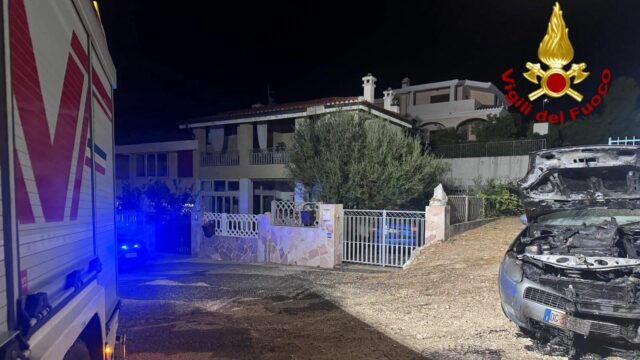 Cala Gonone incendio