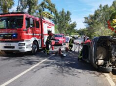 Alghero, auto fuori strada e ribaltata: interviene l’elisoccorso