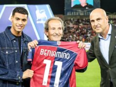 Cagliari, Beniamino Zuncheddu ospite all’Unipol Domus: l’omaggio del club